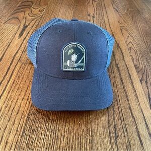 Blue Golf Mesh Trucker Hat Adjustable Size